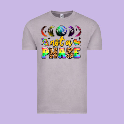 Not A Phase Pride Moon Vintage Tee Designed By Lillyallendesigns