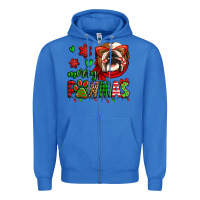 True Royal merry pawmas christmas bulldog Zipper Hoodie - Jasminsmagicworld