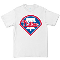 White The Phils Baseball Merch Premium Tee - linhVisuals