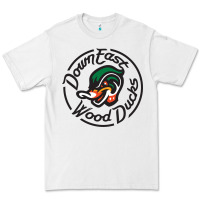 White Down East Wood Ducks Premium Tee - linhVisuals