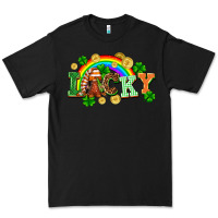 Black lucky gnome St. Patricks Day Premium Tee - FaDigitalArtStudio