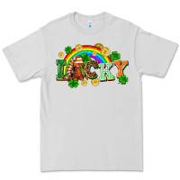Dove Grey lucky gnome St. Patricks Day Premium Tee - FaDigitalArtStudio