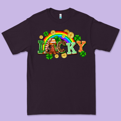Lucky Gnome St. Patricks Day Premium Tee Designed By Fadigitalartstudio