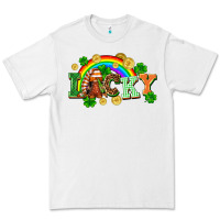 White lucky gnome St. Patricks Day Premium Tee - FaDigitalArtStudio