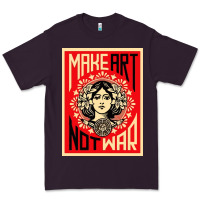 Plum make art no war Premium Tee - linhVisuals