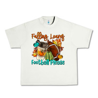 Pistachio Falling Leaves Football Please Urban Heavy Tee - LillyAllenDesigns