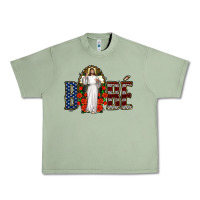 Oil Green bebe jesus christ Urban Heavy Tee - Jasminsmagicworld