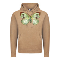 Vintage Coffee Cabbage Butterfly Vintage Hoodie - LillyAllenDesigns