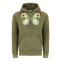 Vintage Olive Cabbage Butterfly Vintage Hoodie - LillyAllenDesigns
