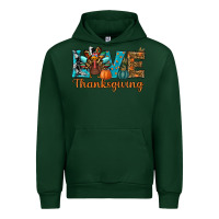 Forest Green love thanksgivings turkey Urban Hoodie - RanaPortraitStore