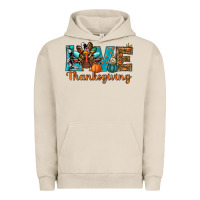 Pigment French Oak love thanksgivings turkey Urban Hoodie - RanaPortraitStore