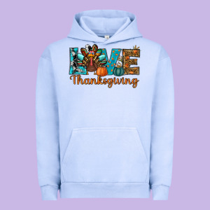 Love Thanksgivings Turkey Urban Hoodie Designed By Ranaportraitstore