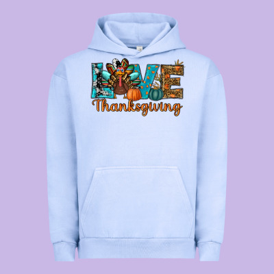 Love Thanksgivings Turkey Urban Hoodie Designed By Ranaportraitstore