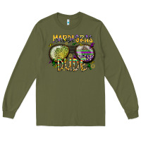 Army Green mardi gras dude Long Sleeve Tee - SublimationCraftShop