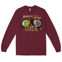 Burgundy mardi gras dude Long Sleeve Tee - SublimationCraftShop