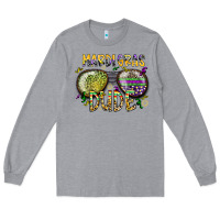 Heather Grey mardi gras dude Long Sleeve Tee - SublimationCraftShop