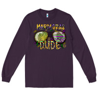 Plum mardi gras dude Long Sleeve Tee - SublimationCraftShop