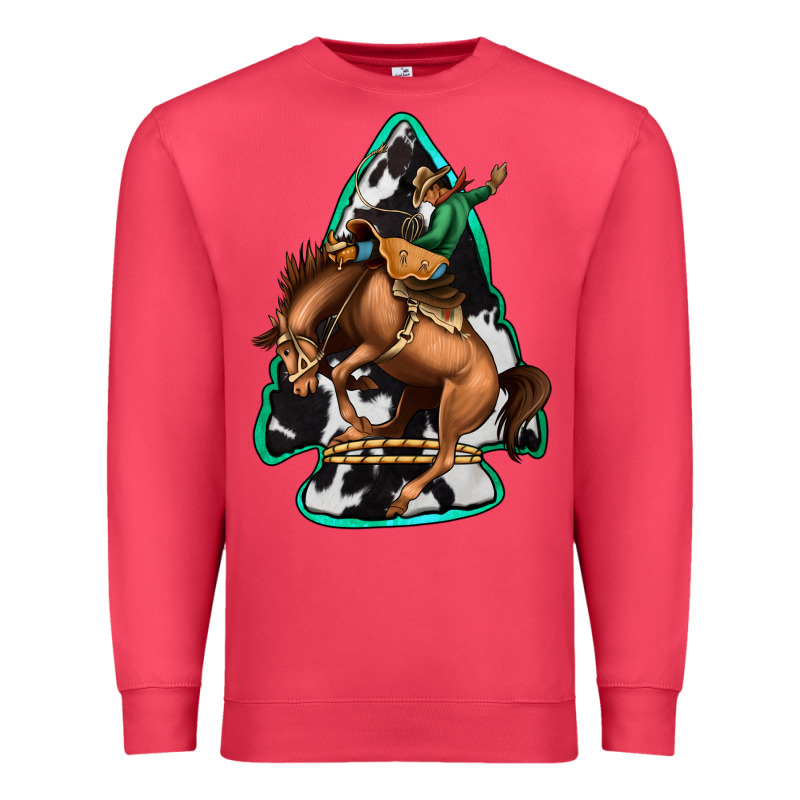 Bucking Bronco Arrowhead Premium Sweatshirt by Jasminsmagicworld | Teevron