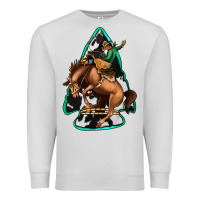 Dove Grey bucking bronco arrowhead Premium Sweatshirt - Jasminsmagicworld
