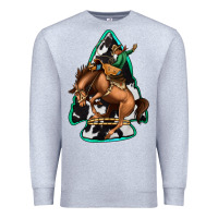 Heather Grey bucking bronco arrowhead Premium Sweatshirt - Jasminsmagicworld