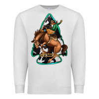 Oatmeal Heather bucking bronco arrowhead Premium Sweatshirt - Jasminsmagicworld