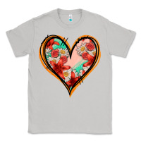Moon Dust floral orange glitter heart Classic Tee - Jasminsmagicworld