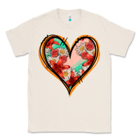 Natural floral orange glitter heart Classic Tee - Jasminsmagicworld
