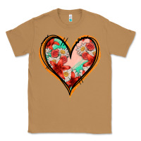 Toasted Coconut floral orange glitter heart Classic Tee - Jasminsmagicworld