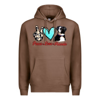 Chestnut Peace Love Aussie Premium Hoodie - Jasminsmagicworld