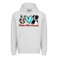 Dove Grey Peace Love Aussie Premium Hoodie - Jasminsmagicworld