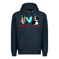 Navy Peace Love Aussie Premium Hoodie - Jasminsmagicworld