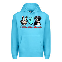 Ocean Blue Peace Love Aussie Premium Hoodie - Jasminsmagicworld