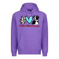 Purple Peace Love Aussie Premium Hoodie - Jasminsmagicworld