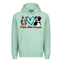 Seafoam Peace Love Aussie Premium Hoodie - Jasminsmagicworld