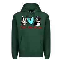Sports Green Peace Love Aussie Premium Hoodie - Jasminsmagicworld