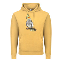 Vintage Mustard Cocktail Parrot Vintage Hoodie - LillyAllenDesigns