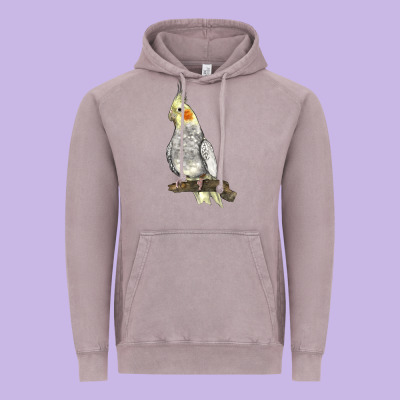 Cocktail Parrot Vintage Hoodie Designed By Lillyallendesigns