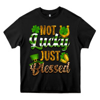 Black St. Patrick's Not lucky just blessed Heavy Core Tee - OliviaCreatesArt