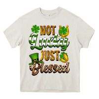 Cream St. Patrick's Not lucky just blessed Heavy Core Tee - OliviaCreatesArt