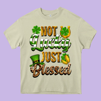 St. Patrick's Not Lucky Just Blessed Heavy Core Tee Designed By Oliviacreatesart
