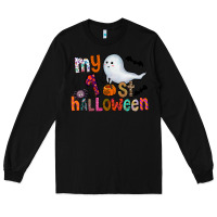 Black My 1st Halloween Long Sleeve Tee - CowhideDigitalArt
