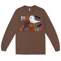 Chestnut My 1st Halloween Long Sleeve Tee - CowhideDigitalArt