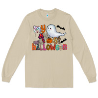 Mushroom My 1st Halloween Long Sleeve Tee - CowhideDigitalArt