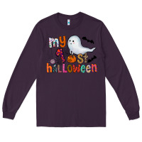 Plum My 1st Halloween Long Sleeve Tee - CowhideDigitalArt