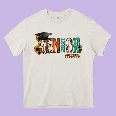 Mom Of A Senior 2021 Heavy Core Tee Designed By Jasminsmagicworld