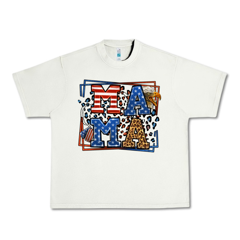 Army Veteran Mama Leopard Frame 4th Of July Urban Heavy Tee by LillyAllenDesigns | Teevron