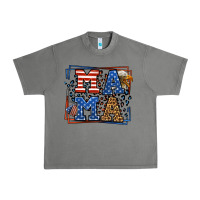 Tornado Army Veteran mama leopard frame 4th of July Urban Heavy Tee - LillyAllenDesigns