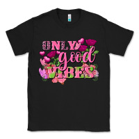 Black Valentine's Day only good vibes Classic Tee - FaDigitalArtStudio