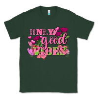 Sports Green Valentine's Day only good vibes Classic Tee - FaDigitalArtStudio