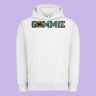 Gammie Sunflower Cowhide Urban Hoodie Designed By Jasminsmagicworld